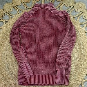Cold shoulder sweater